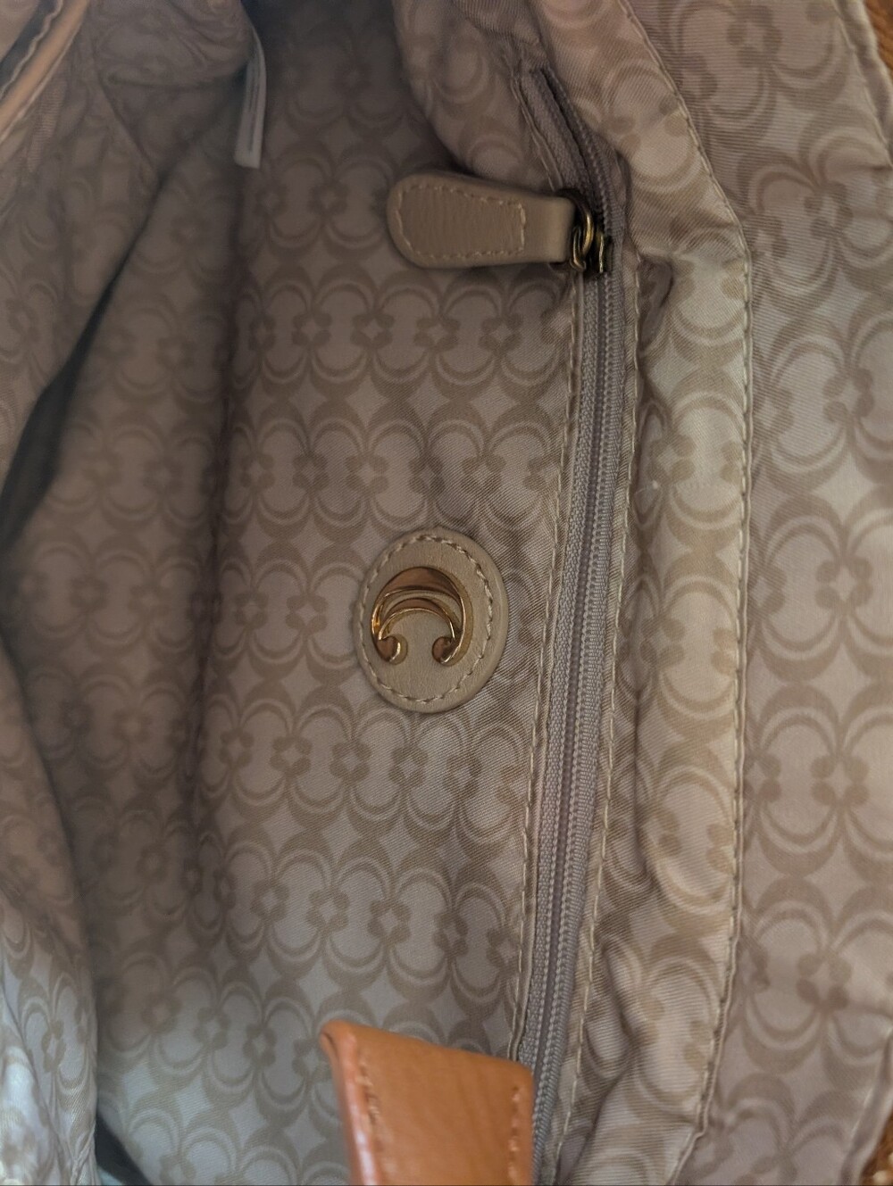 Classic Tan Crossbody Bag with Buckle Detail - Picture 8 of 11